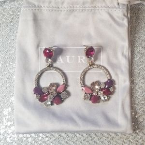 LAURA crystal  chandelier earrings